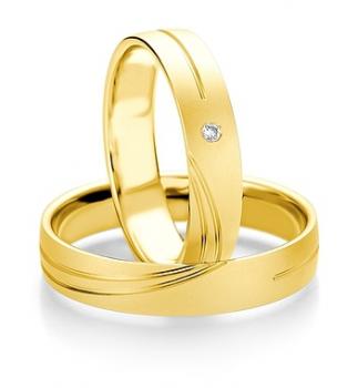 Preview: Breuning Trauringe Weissgold 48/07075 + 48/07076