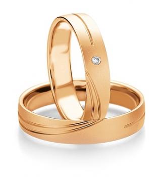 Preview: Breuning Trauringe Weissgold 48/07075 + 48/07076