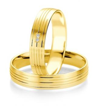 Preview: Breuning Trauringe Weissgold 48/07077 + 48/07078