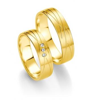 Preview: Breuning Trauringe Weissgold 48/07083 + 48/07084