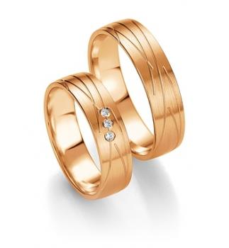 Preview: Breuning Trauringe Weissgold 48/07083 + 48/07084