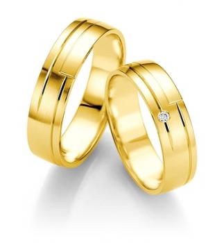 Preview: Breuning Trauringe Weissgold 48/07087 + 48/07088