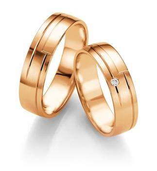 Preview: Breuning Trauringe Weissgold 48/07087 + 48/07088