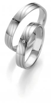 Breuning Trauringe Weissgold 48/07133 + 48/07134