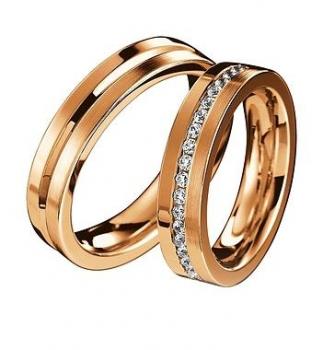 Preview: Saint Maurice Trauringe Weiss-Gelbgold DR 805560 / HR 882560