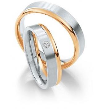 Preview: Saint Maurice Trauringe Weiss-Gelbgold DR 812080 / HR 812090