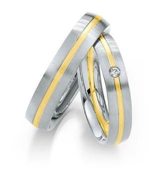 Saint Maurice Trauringe Weiss-Gelbgold 812180 / 812190