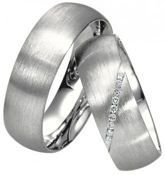 Saint Maurice Trauringe Weissgold 49-81280 + 49-81281