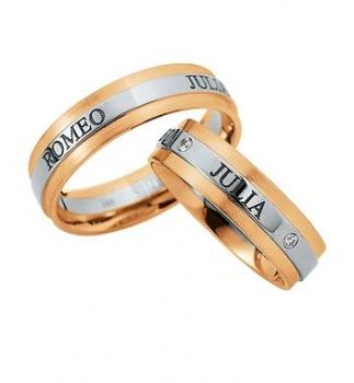 Preview: Saint Maurice Trauringe Weiss-Gelbgold DR 816180 / HR 816190