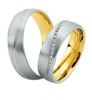 Preview: Saint Maurice Trauringe Weiss-Rotgold DR 816320 / HR 816330