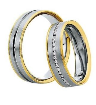 Preview: Saint Maurice Trauringe Weiss-Rotgold DR 816360 / HR 816370