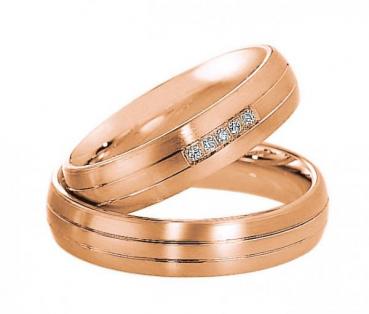 Saint Maurice Trauringe Rotgold 49-82010R + 49-82011R