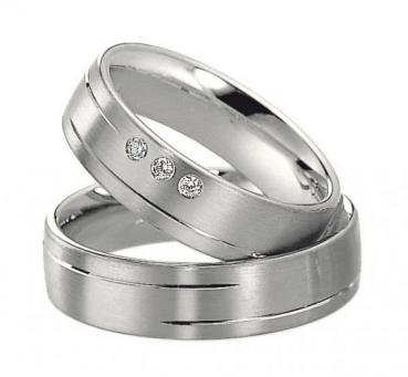 Saint Maurice Trauringe Weissgold 49-82016W + 49-82017W