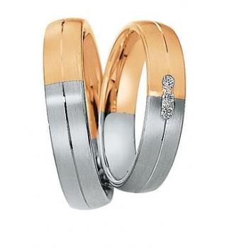 Preview: Saint Maurice Trauringe Weiss-Gelbgold 820240 / 820250