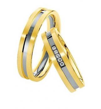 Preview: Saint Maurice Trauringe Weiss-Rotgold 820320 / 820330