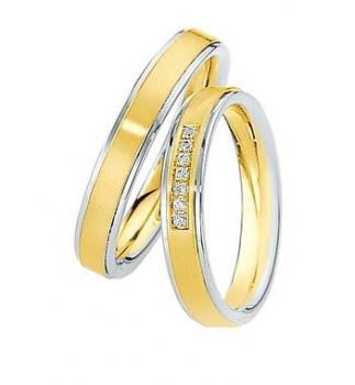 Preview: Saint Maurice Trauringe Weiss-Rotgold 820360 / 820370