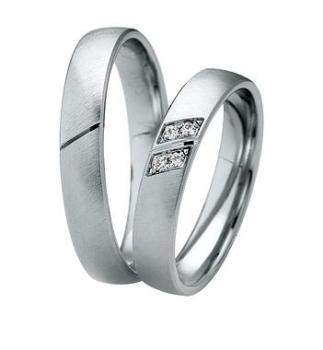 Preview: Saint Maurice Trauringe Weissgold DR 831260 / HR 831270