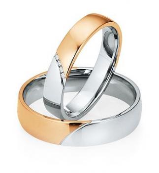 Preview: Saint Maurice Trauringe Weiss-Gelbgold DR 841250 / HR 841260