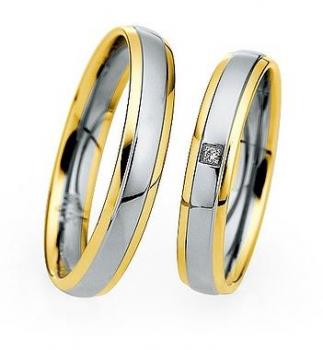 Preview: Saint Maurice Trauringe Weiss-Rotgold 870700 / 870710