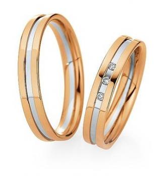 Saint Maurice Trauringe Weiss-Rotgold 870720 / 870730