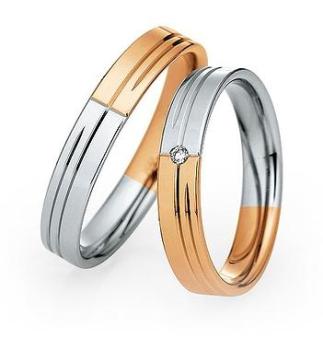 Saint Maurice Trauringe Weiss-Rotgold DR 870760 / HR 870770