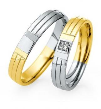 Preview: Saint Maurice Trauringe Weiss-Rotgold 870780 / 870790