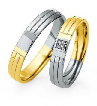 Preview: Saint Maurice Trauringe Weiss-Rotgold 870780 / 870790