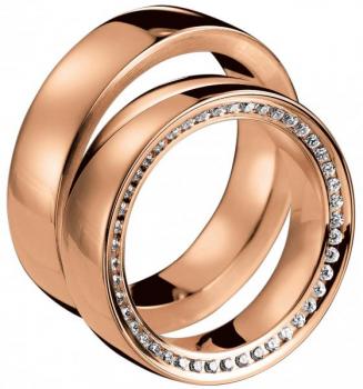 Saint Maurice Trauringe Rotgold 49-88033R + 49-88133R