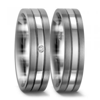 Titan Factory Trauringe 50963/001/002/B202 + 50963/001/000/B202