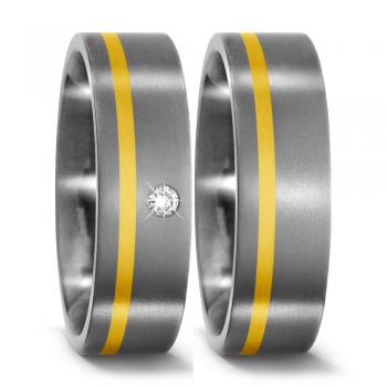 Titan Factory Trauringe 51092/001/003/7201 + 51092/001/000/7201