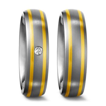 Titan Factory Trauringe 51118/001/005/7201 + 51118/001/000/7201