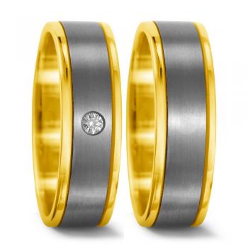 Titan Factory Trauringe 51215/001/005/7201 + 51215/001/000/7201