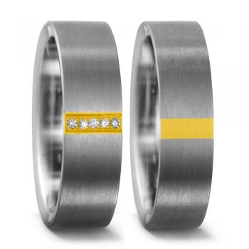 Titan Factory Trauringe 51297/001/144/7201 + 51297/001/000/7201