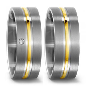 Titan Factory Trauringe 51438/001/002/7201 + 51438/001/000/7201