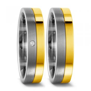 Titan Factory Trauringe 51445/001/002/7201 + 51445/001/000/7201