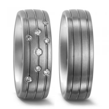 Titan Factory Trauringe 51650/001/012/2000 + 51651/001/000/2000