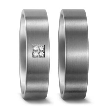 Titan Factory Trauringe 51654/001/004/2000 + 50972/001/000/2000