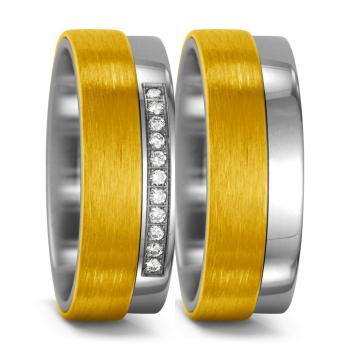 Titan Factory Trauringe 51986/013/011/7201 + 51987/013/000/7201