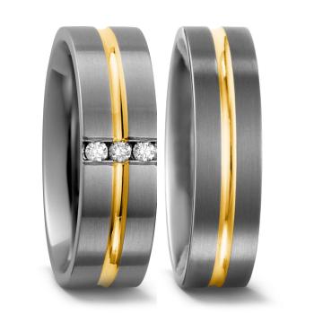 Titan Factory Trauringe 52091/001/006/7201 + 51302/001/000/7201