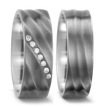 Titan Factory Trauringe 52343/001/007/2000 + 52359/001/000/2000