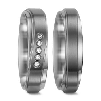 Titan Factory Trauringe 52439/001/005/2000 + 52439/001/000/2000