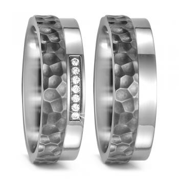 Titan Factory Trauringe 52444/001/007/2000 + 52446/001/000/2000