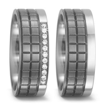 Titan Factory Trauringe 52493/001/011/2000 + 52493/001/000/2000