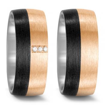 Titan Factory Trauringe 52537/013/003/G263 + 52537/013/000/G263