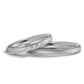 Preview: TitanFactory Trauringe Zirkonium 52669/008/DB1/W002 + 52669/008/000/W002