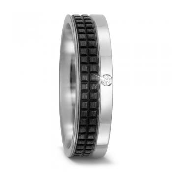 Preview: Titan Factory Trauringe Carbon 52495/001/002/2050 + 52495/001/000/2050