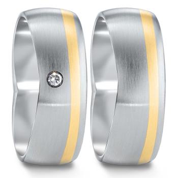 TeNo Trauringe Edelstahl 583075+583083