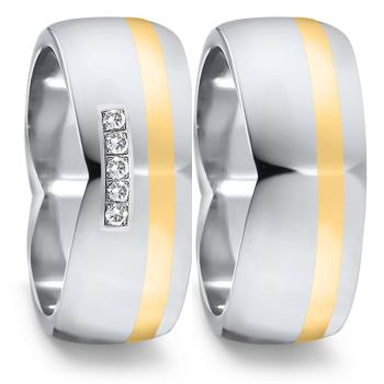 TeNo Trauringe Edelstahl 583074+583090