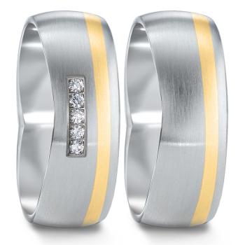 TeNo Trauringe Edelstahl 583075+583091