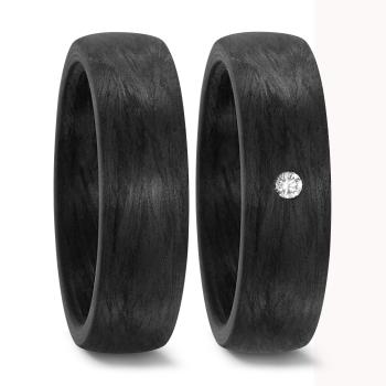 Titan Factory Trauringe Carbon 59279/002/003/N000 + 59288/002/000/N000